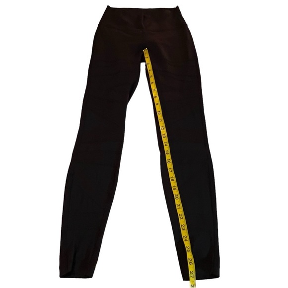 Lululemon Wunder Under Pant High Rise*Tech Mesh 28" Black Yoga 2 lace inset - Picture 9 of 16